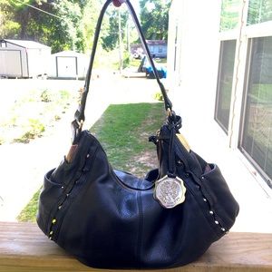 Vince Camuto Black Leather Shoulder purse